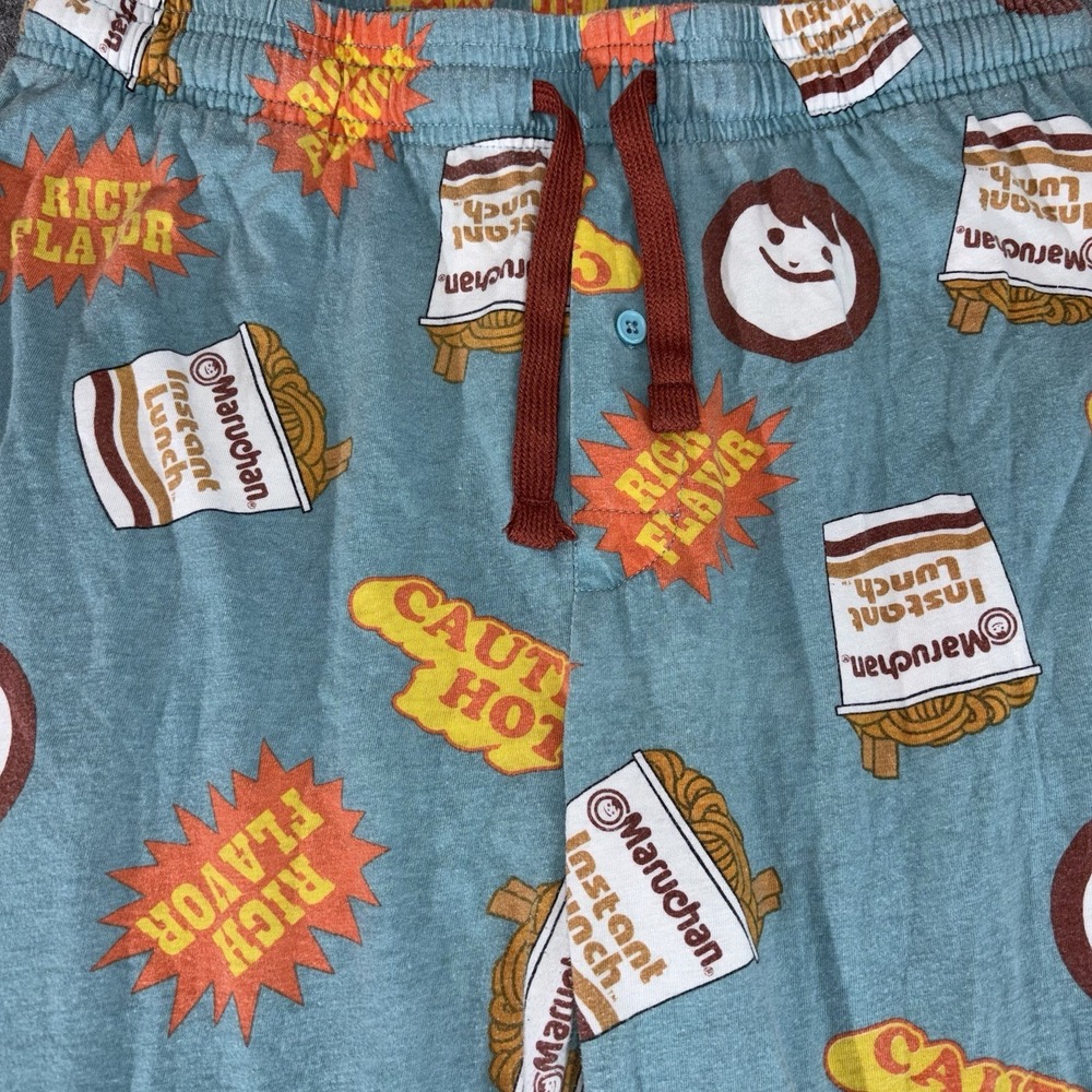 Maruchan Ramen Noodle Pajama‎ Pants Men/Womens  Small Pockets Sleepwear Graphic